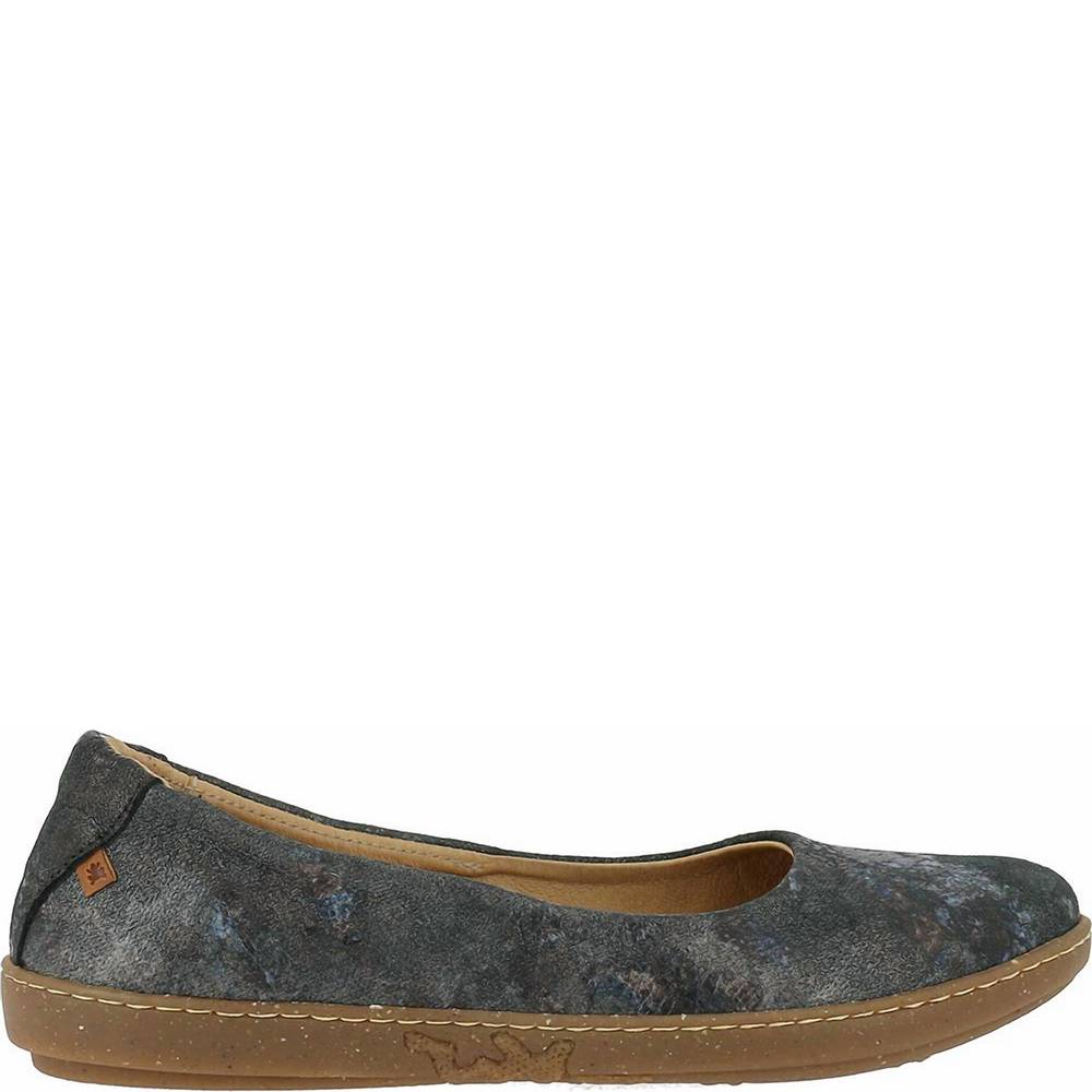 NEW EL NATURALISTA women's coral fantasy flat shoes in carbon - Picture 2 of 2